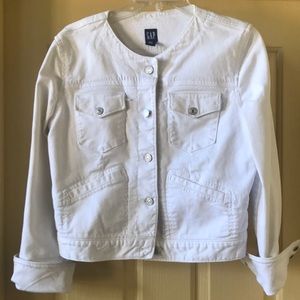 White denim jacket